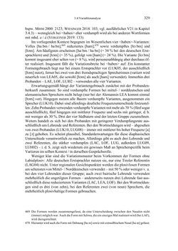Image of the Page - 329 - in Bewertungen – Erwartungen – Gebrauch - Sprachgebrauchsnormen zur inneren Mehrsprachigkeit an der Universität