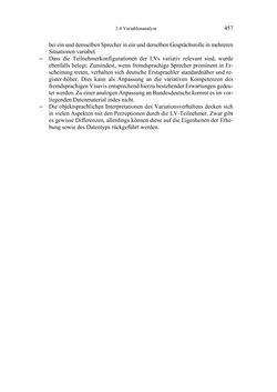 Image of the Page - 457 - in Bewertungen – Erwartungen – Gebrauch - Sprachgebrauchsnormen zur inneren Mehrsprachigkeit an der Universität