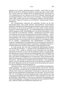 Image of the Page - 459 - in Bewertungen – Erwartungen – Gebrauch - Sprachgebrauchsnormen zur inneren Mehrsprachigkeit an der Universität