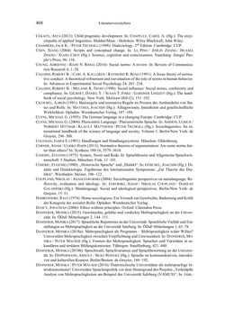 Image of the Page - 468 - in Bewertungen – Erwartungen – Gebrauch - Sprachgebrauchsnormen zur inneren Mehrsprachigkeit an der Universität