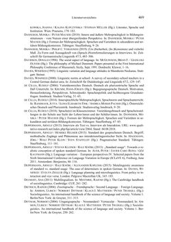 Image of the Page - 469 - in Bewertungen – Erwartungen – Gebrauch - Sprachgebrauchsnormen zur inneren Mehrsprachigkeit an der Universität