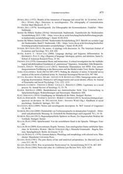 Image of the Page - 475 - in Bewertungen – Erwartungen – Gebrauch - Sprachgebrauchsnormen zur inneren Mehrsprachigkeit an der Universität