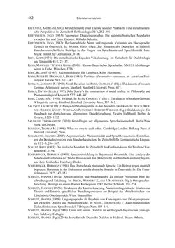 Image of the Page - 482 - in Bewertungen – Erwartungen – Gebrauch - Sprachgebrauchsnormen zur inneren Mehrsprachigkeit an der Universität
