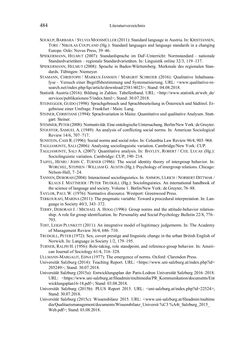 Image of the Page - 484 - in Bewertungen – Erwartungen – Gebrauch - Sprachgebrauchsnormen zur inneren Mehrsprachigkeit an der Universität