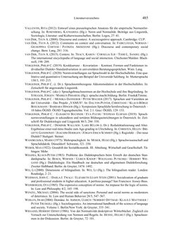 Image of the Page - 485 - in Bewertungen – Erwartungen – Gebrauch - Sprachgebrauchsnormen zur inneren Mehrsprachigkeit an der Universität