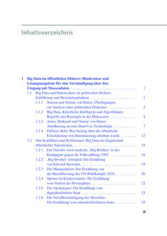 Image of the Page - IX - in Die Big-Data-Debatte - Chancen und Risiken der digital vernetzten Gesellschaft