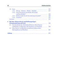 Bild der Seite - XII - in Die Big-Data-Debatte - Chancen und Risiken der digital vernetzten Gesellschaft