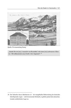 Image of the Page - 121 - in Bildspuren – Sprachspuren - Postkarten als Quellen zur Mehrsprachigkeit in der späten Habsburger Monarchie
