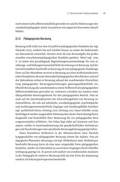 Image of the Page - 49 - in Bildungs- und Berufsberatung in der Migrationsgesellschaft - Pädagogische Perspektiven auf Beratung zur Anerkennung im Ausland erworbener Qualifikationen