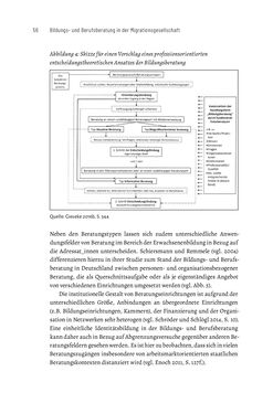 Image of the Page - 56 - in Bildungs- und Berufsberatung in der Migrationsgesellschaft - Pädagogische Perspektiven auf Beratung zur Anerkennung im Ausland erworbener Qualifikationen