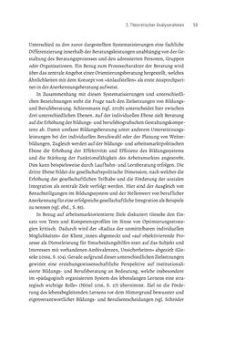 Image of the Page - 59 - in Bildungs- und Berufsberatung in der Migrationsgesellschaft - Pädagogische Perspektiven auf Beratung zur Anerkennung im Ausland erworbener Qualifikationen