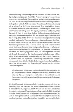 Image of the Page - 61 - in Bildungs- und Berufsberatung in der Migrationsgesellschaft - Pädagogische Perspektiven auf Beratung zur Anerkennung im Ausland erworbener Qualifikationen