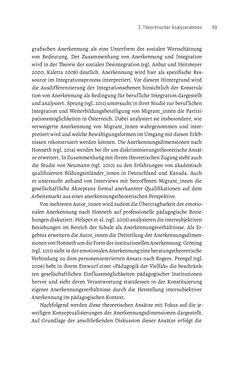 Image of the Page - 69 - in Bildungs- und Berufsberatung in der Migrationsgesellschaft - Pädagogische Perspektiven auf Beratung zur Anerkennung im Ausland erworbener Qualifikationen