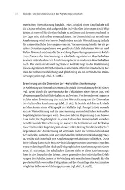 Image of the Page - 72 - in Bildungs- und Berufsberatung in der Migrationsgesellschaft - Pädagogische Perspektiven auf Beratung zur Anerkennung im Ausland erworbener Qualifikationen