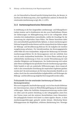 Image of the Page - 78 - in Bildungs- und Berufsberatung in der Migrationsgesellschaft - Pädagogische Perspektiven auf Beratung zur Anerkennung im Ausland erworbener Qualifikationen