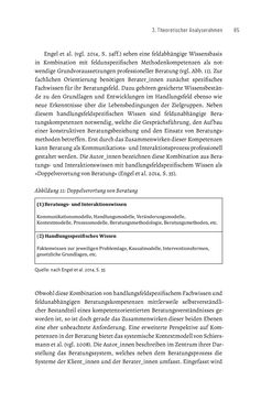 Bild der Seite - 85 - in Bildungs- und Berufsberatung in der Migrationsgesellschaft - Pädagogische Perspektiven auf Beratung zur Anerkennung im Ausland erworbener Qualifikationen