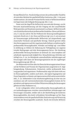 Image of the Page - 88 - in Bildungs- und Berufsberatung in der Migrationsgesellschaft - Pädagogische Perspektiven auf Beratung zur Anerkennung im Ausland erworbener Qualifikationen
