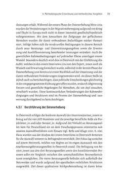 Bild der Seite - 99 - in Bildungs- und Berufsberatung in der Migrationsgesellschaft - Pädagogische Perspektiven auf Beratung zur Anerkennung im Ausland erworbener Qualifikationen