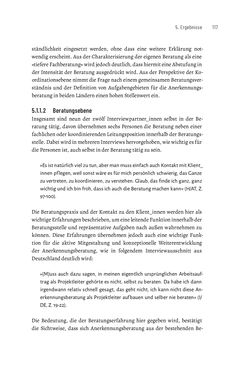 Image of the Page - 117 - in Bildungs- und Berufsberatung in der Migrationsgesellschaft - Pädagogische Perspektiven auf Beratung zur Anerkennung im Ausland erworbener Qualifikationen