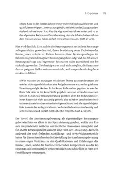 Image of the Page - 119 - in Bildungs- und Berufsberatung in der Migrationsgesellschaft - Pädagogische Perspektiven auf Beratung zur Anerkennung im Ausland erworbener Qualifikationen