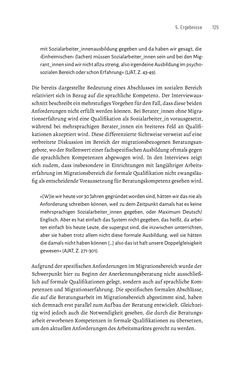 Image of the Page - 125 - in Bildungs- und Berufsberatung in der Migrationsgesellschaft - Pädagogische Perspektiven auf Beratung zur Anerkennung im Ausland erworbener Qualifikationen