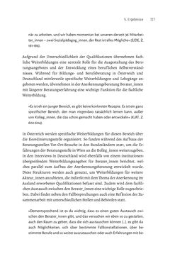 Image of the Page - 127 - in Bildungs- und Berufsberatung in der Migrationsgesellschaft - Pädagogische Perspektiven auf Beratung zur Anerkennung im Ausland erworbener Qualifikationen