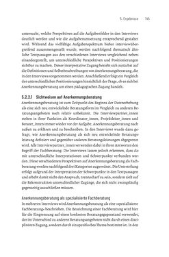Image of the Page - 145 - in Bildungs- und Berufsberatung in der Migrationsgesellschaft - Pädagogische Perspektiven auf Beratung zur Anerkennung im Ausland erworbener Qualifikationen