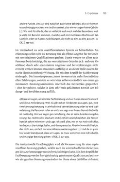 Image of the Page - 155 - in Bildungs- und Berufsberatung in der Migrationsgesellschaft - Pädagogische Perspektiven auf Beratung zur Anerkennung im Ausland erworbener Qualifikationen