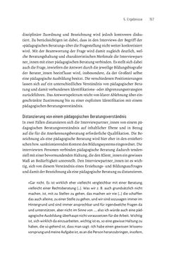 Image of the Page - 157 - in Bildungs- und Berufsberatung in der Migrationsgesellschaft - Pädagogische Perspektiven auf Beratung zur Anerkennung im Ausland erworbener Qualifikationen