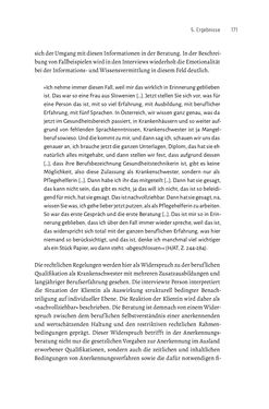 Bild der Seite - 171 - in Bildungs- und Berufsberatung in der Migrationsgesellschaft - Pädagogische Perspektiven auf Beratung zur Anerkennung im Ausland erworbener Qualifikationen