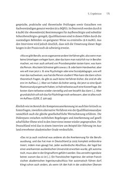 Bild der Seite - 175 - in Bildungs- und Berufsberatung in der Migrationsgesellschaft - Pädagogische Perspektiven auf Beratung zur Anerkennung im Ausland erworbener Qualifikationen
