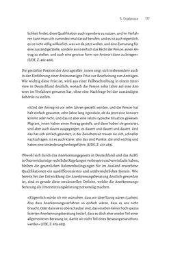 Bild der Seite - 177 - in Bildungs- und Berufsberatung in der Migrationsgesellschaft - Pädagogische Perspektiven auf Beratung zur Anerkennung im Ausland erworbener Qualifikationen