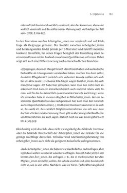 Bild der Seite - 183 - in Bildungs- und Berufsberatung in der Migrationsgesellschaft - Pädagogische Perspektiven auf Beratung zur Anerkennung im Ausland erworbener Qualifikationen