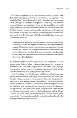 Bild der Seite - 203 - in Bildungs- und Berufsberatung in der Migrationsgesellschaft - Pädagogische Perspektiven auf Beratung zur Anerkennung im Ausland erworbener Qualifikationen
