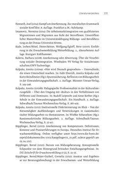 Image of the Page - 233 - in Bildungs- und Berufsberatung in der Migrationsgesellschaft - Pädagogische Perspektiven auf Beratung zur Anerkennung im Ausland erworbener Qualifikationen