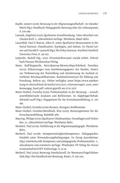 Image of the Page - 235 - in Bildungs- und Berufsberatung in der Migrationsgesellschaft - Pädagogische Perspektiven auf Beratung zur Anerkennung im Ausland erworbener Qualifikationen