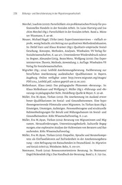 Image of the Page - 236 - in Bildungs- und Berufsberatung in der Migrationsgesellschaft - Pädagogische Perspektiven auf Beratung zur Anerkennung im Ausland erworbener Qualifikationen