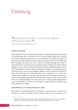 Image of the Page - 14 - in Bildung überdenken - Ein globales Gemeingut?