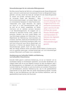 Image of the Page - 69 - in Bildung überdenken - Ein globales Gemeingut?