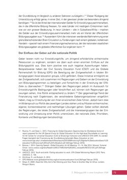 Bild der Seite - 73 - in Bildung überdenken - Ein globales Gemeingut?