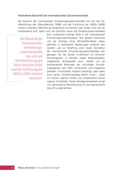Image of the Page - 74 - in Bildung überdenken - Ein globales Gemeingut?
