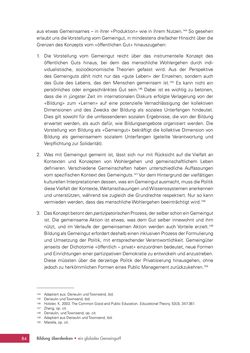 Image of the Page - 84 - in Bildung überdenken - Ein globales Gemeingut?