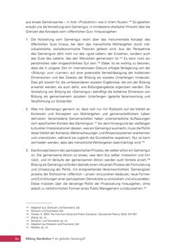Bild der Seite - 84 - in Bildung überdenken - Ein globales Gemeingut?