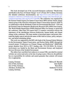 Image of the Page - x - in Biodiversity and Health in the Face of Climate Change