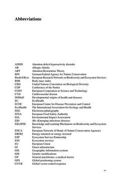 Image of the Page - xv - in Biodiversity and Health in the Face of Climate Change