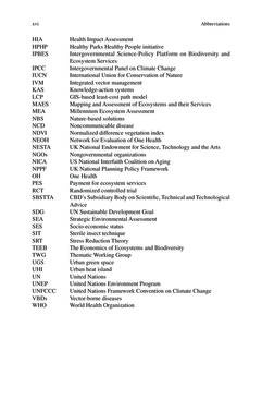 Image of the Page - xvi - in Biodiversity and Health in the Face of Climate Change