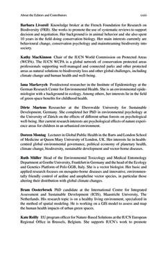 Bild der Seite - xxiii - in Biodiversity and Health in the Face of Climate Change