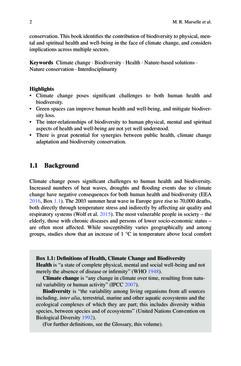 Bild der Seite - 2 - in Biodiversity and Health in the Face of Climate Change