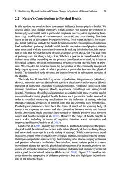 Bild der Seite - 21 - in Biodiversity and Health in the Face of Climate Change