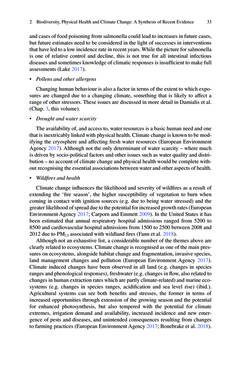 Bild der Seite - 33 - in Biodiversity and Health in the Face of Climate Change